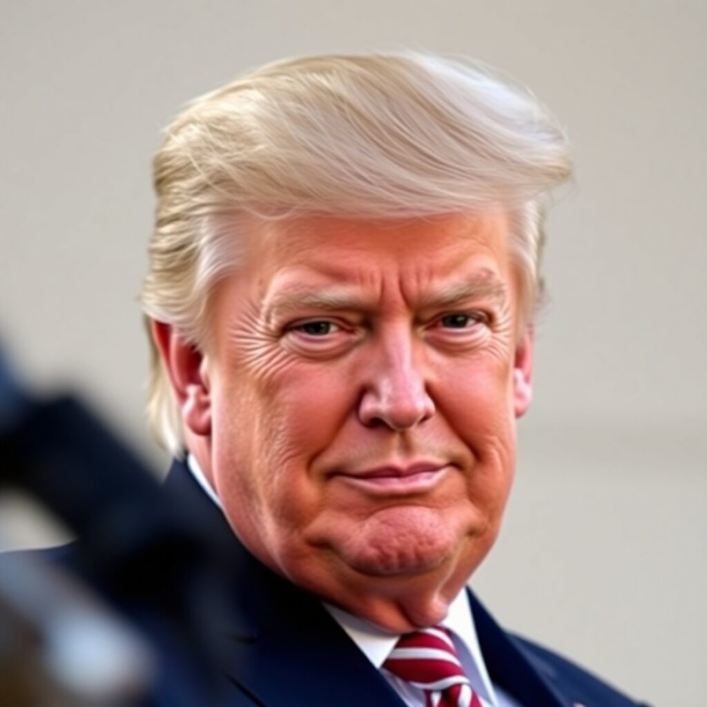 “Futuristic political scene showing a lone figure at a podium beneath digital lights, with abstract red, white, and blue flags behind, symbolizing a new political movement. Fading symbols of old political parties in the background, and a glowing new structure representing the rise of the America Party.”