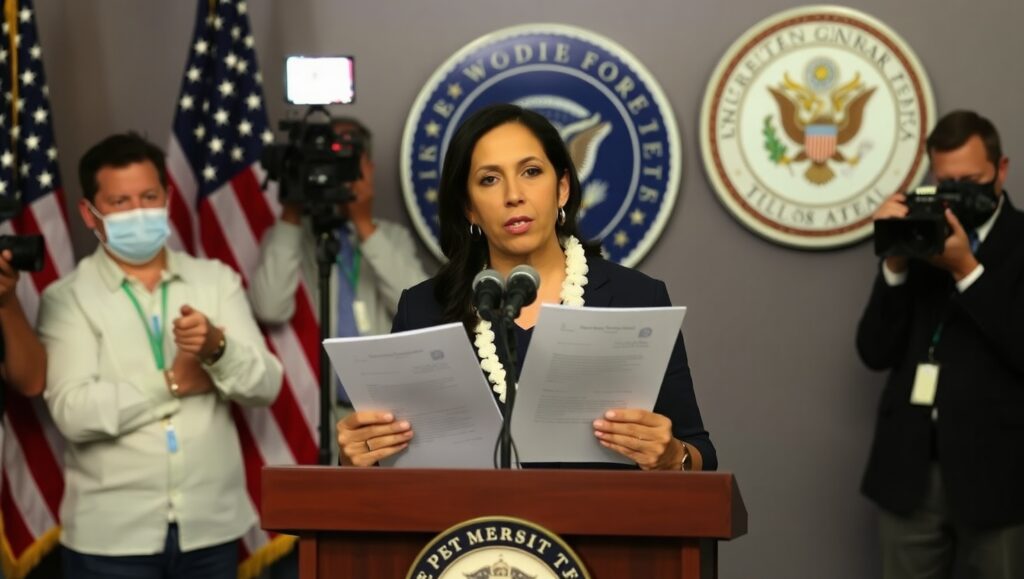  Tulsi Gabbard discusses declassified intelligence report at press conference