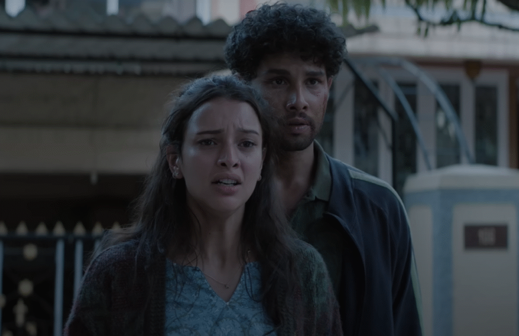 Lead actors Triptii Dimri and Siddhant Chaturvedi in a pivotal scene from Dhadak 2, a Bollywood film tackling caste and social divides.